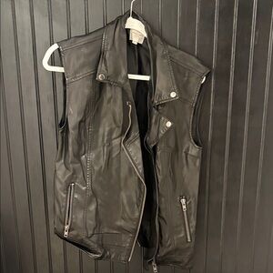 Silence + Noise Black Leather Jacket